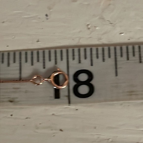 18” 14k rose gold over sterling silver necklace w/white pearl & mermaid pendant - Picture 10 of 14